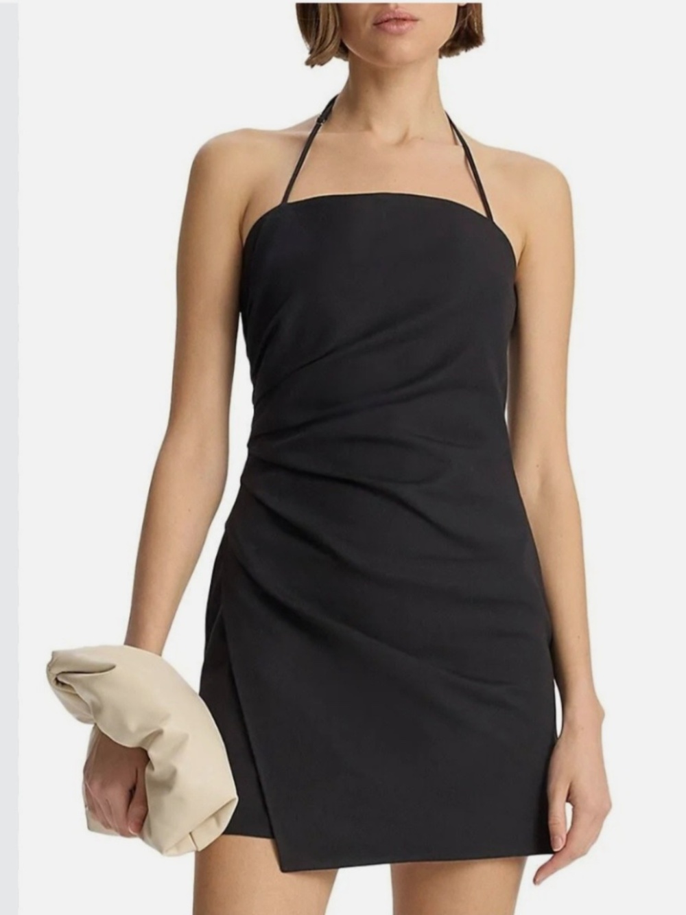 $495 NWT A.L.C. ALC CHARLIE MINI STRAPLESS RUCHED BLACK DRESS SZ 4